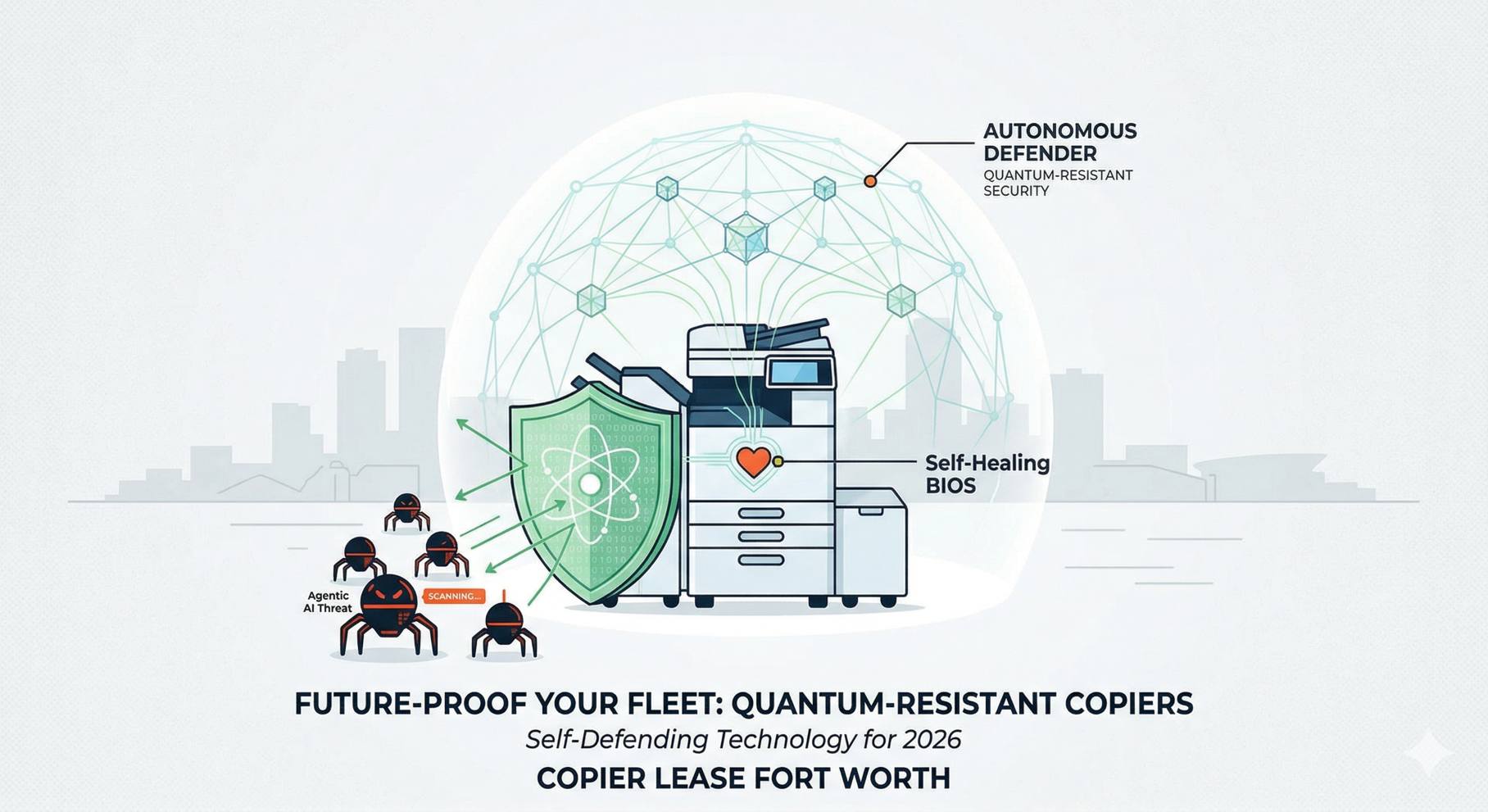 You are currently viewing The Autonomous Defender: Why Your Fort Worth Copier Lease Needs Quantum-Resistant Security
